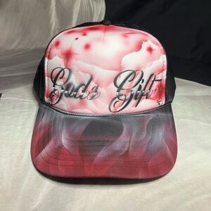 GODS GIFT designer Airbrushed 5 panel SnapBack Trucker Hat